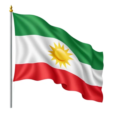 kurdistan flagge sticker
