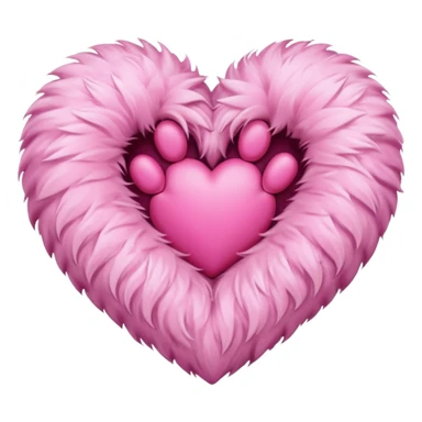 Paw heart sticker
