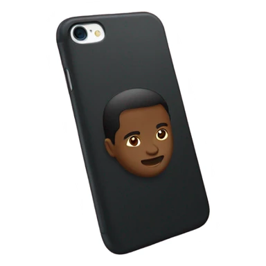 black iPhone with burgundy case sticker