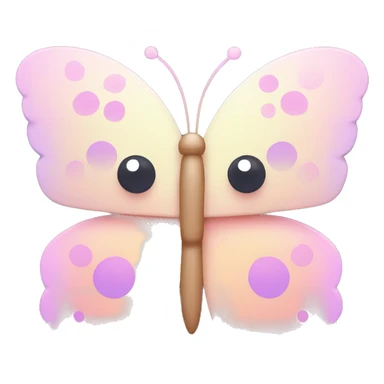 Kawaii pixelated butterfly cute pastel butterfly  sticker