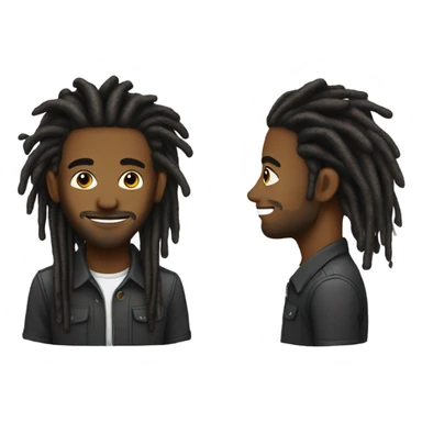 Dreadlock gay sticker