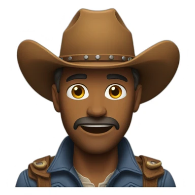 unhinged-cowboy sticker