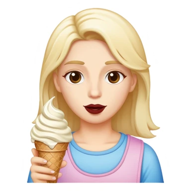 Transgender eating ice cream sticker