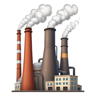 usine polluante sticker