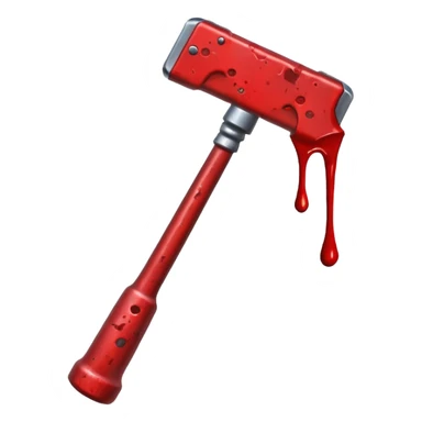 hammer with blood\ sticker