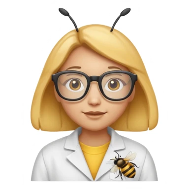 bee who's a scientist sticker