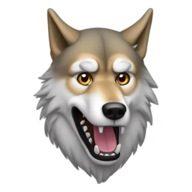 donald trump as a wolf sticker