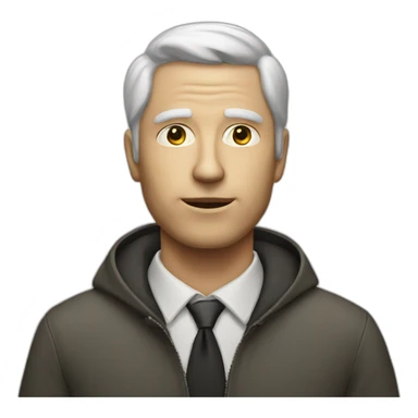 Triangle head white man sticker