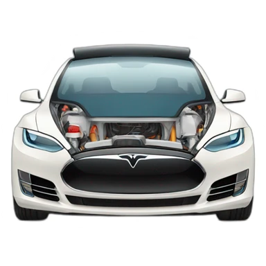 tesla car sticker