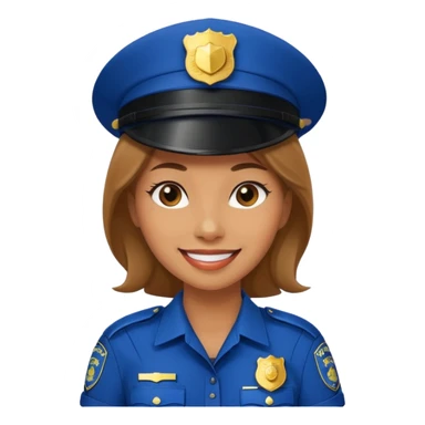 Flirty police sticker