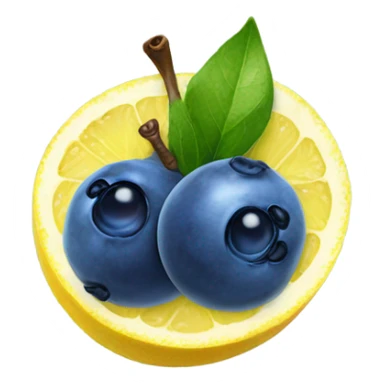 blueberry lemon sticker