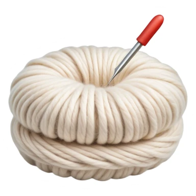 Felting icon, wool fibers being transformed into felt, felting needles, soft texture of felted wool, visible wool layers, minimalistic style, clean lines, transparent background. sticker