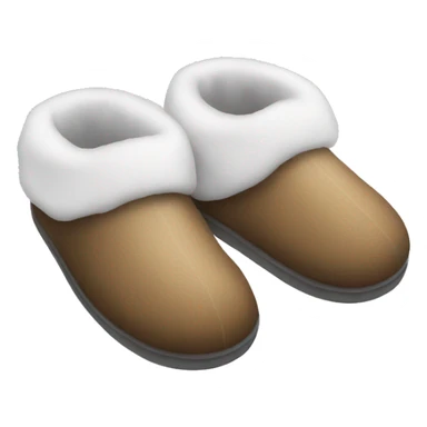 Winter slippers sticker