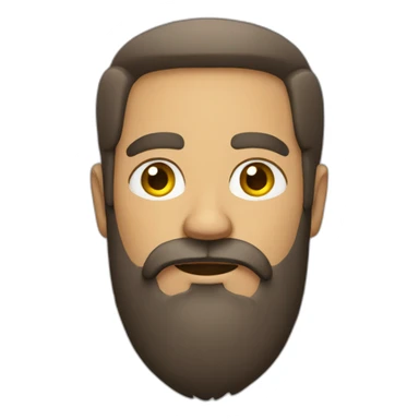 guy with a masssive beard sticker