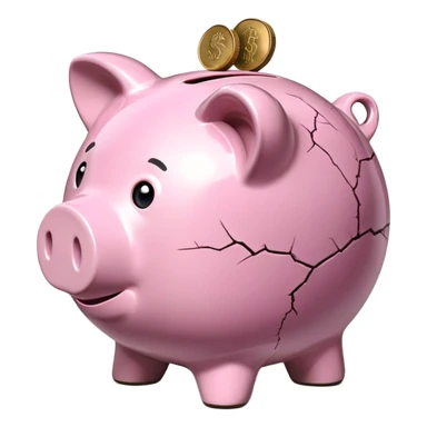 piggy bank representing savings sticker