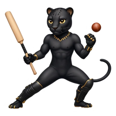  Panther in cricket sticker