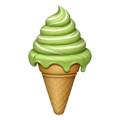 matcha ice cream sticker