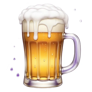 beer white and purple sticker