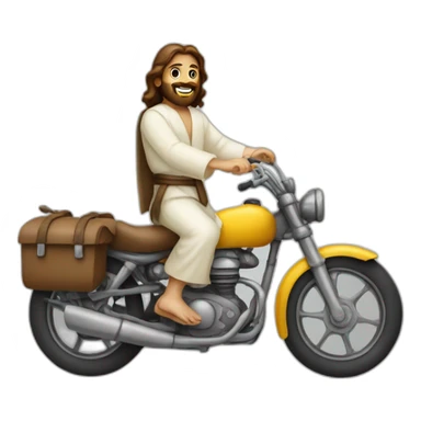 Jésus on a bike sticker