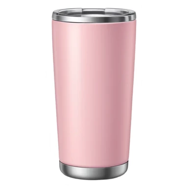 Light pink tumbler without face sticker