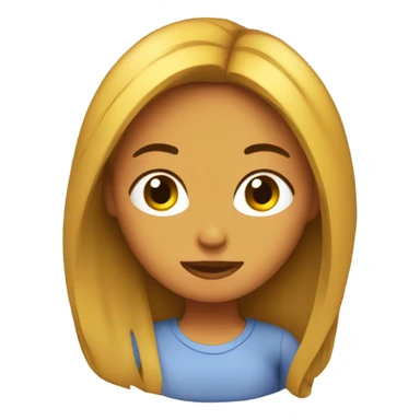 Chica con pelo muy largo  sticker