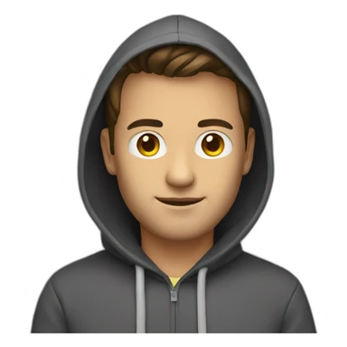 programmer with hoodie  sticker