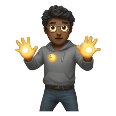 Telekinesis magic sticker