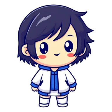 Cute chibi sticker