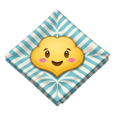 patterned napkin sticker
