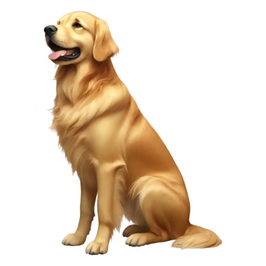 Golden retriever riding a horse sticker