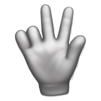 Make a W with a hand sticker