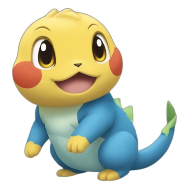 Pokémon camérupt qui dort sticker