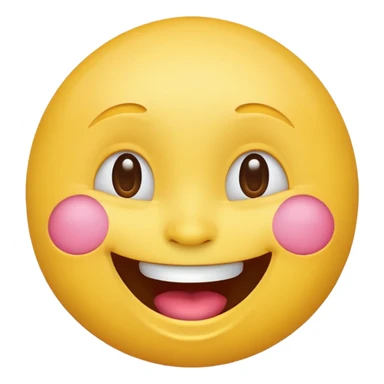 A laughing face emoji sticker