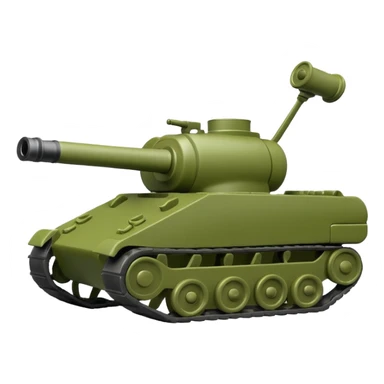 green toy tank sticker