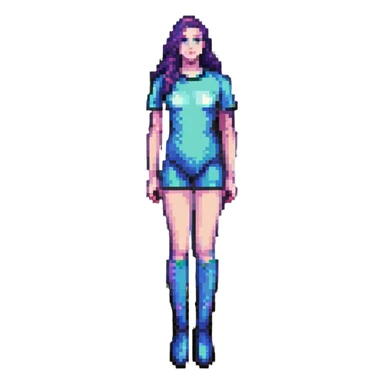 full-body depiction of a transgender woman sticker