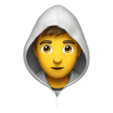 A mystery guy in hoodie sticker