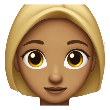 doe eyes girl sticker