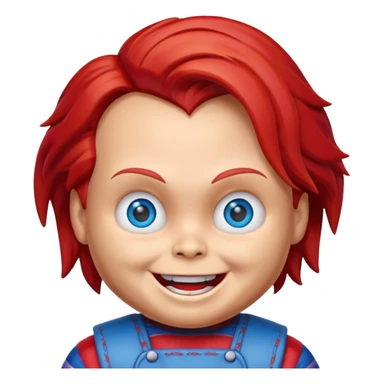 Un emojin de chuky sticker