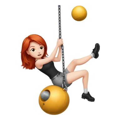 Redheaded wrecking ball sticker