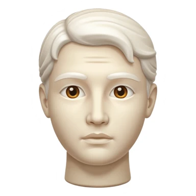 marble sculpture head sticker