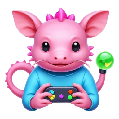 Axolotl gaming sticker
