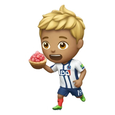 Mbappé qui mange une glace  sticker