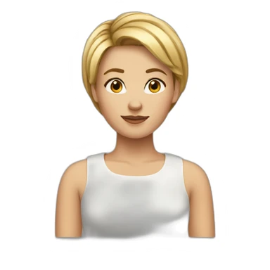 short-hair-anna sticker