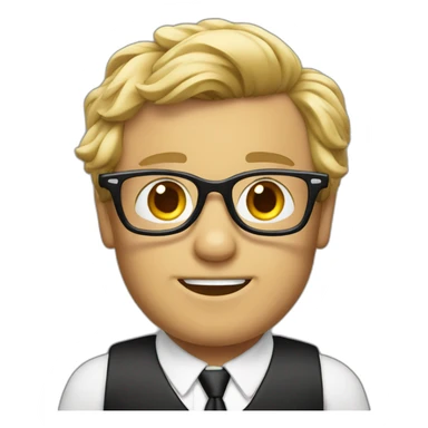 Yorkshire with Bond and glasses sticker