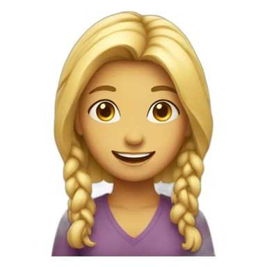 Positivity girl symbol sticker