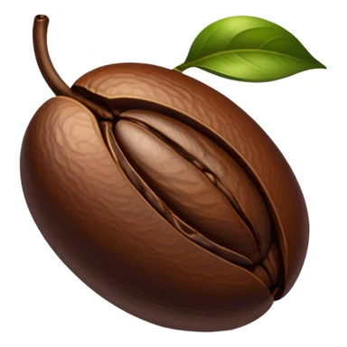 Fresh coffee bean sticker
