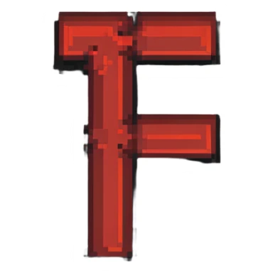 red pixelated lettering spelling 'ZETRIX', classic 8-bit video game style sticker