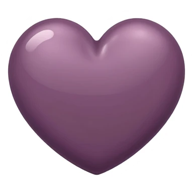 Dark mauve heart sticker