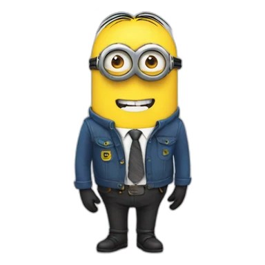 Minion in the office sticker