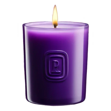 Diptyque candle purple sticker
